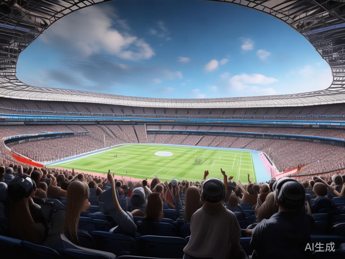 第二，虚拟现实与增强现实提升观赛体验。虚拟体育场馆
